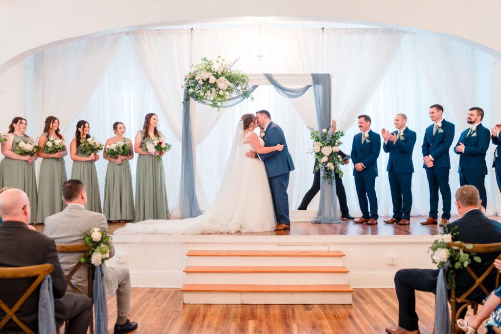 ceremony at Venue 1902 by Orlando wedding photographer