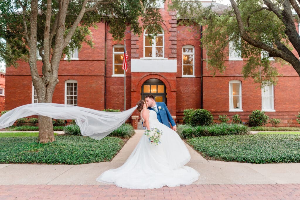 Golden hour portraits at Venue 1902 by Orlando wedding photographer